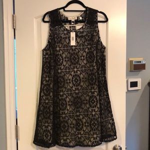Simply Noelle NWT black lace dress size L/XL